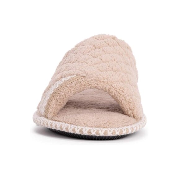 No Box MukLuk Women Sally Micro Chenille Scuff Slippers Tan L (9-10) $40 1C434 - Picture 5 of 6